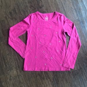 Long Sleeve Top with Hearts